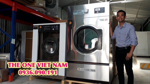 Máy giặt công nghiệp 25kg giặt được 3-5 cái chăn