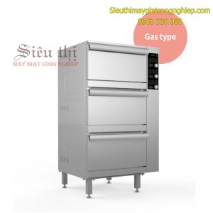 Tủ nấu hấp cơm công nghiệp 3 tầng màn hình Analog cho 150 người ăn PMRCPE-150P/N Prime