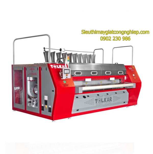 Máy là lô lòng máng 2 con lăn khổ 3,5m Vela Chi 212035 Tolkar