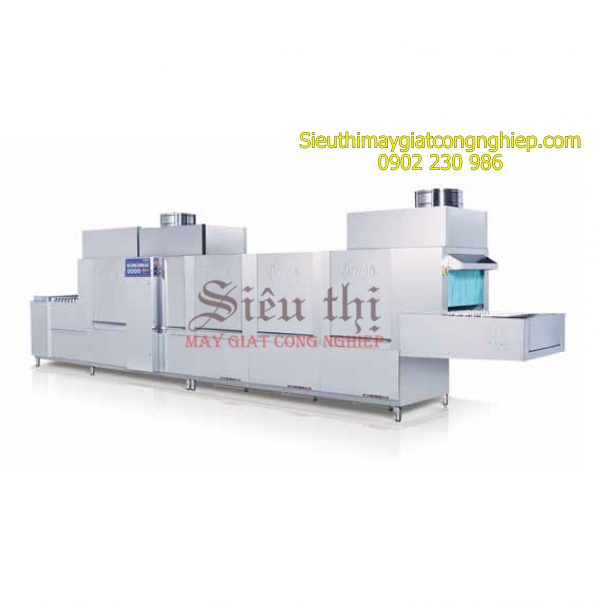 Máy rửa khay bát chén công nghiệp băng tải có sấy tiết kiệm năng lượng PMFE-1800EDE Prime