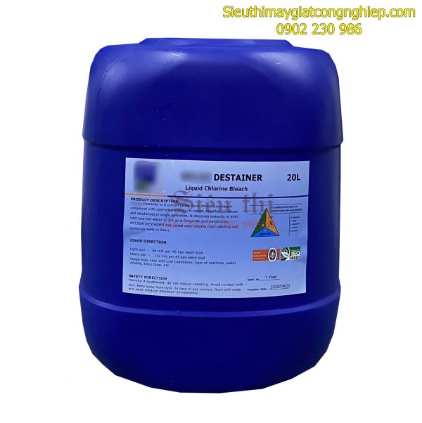 Nước tẩy trắng đồ vải gốc Clo DESTAINER