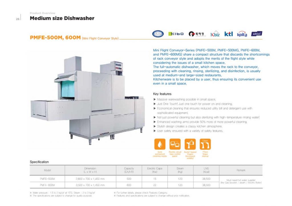 Thông số và giá bán máy rửa bát công nghiệp