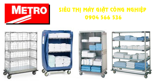 Xe đẩy đồ vải các loại cho giặt là METRO