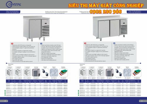 Tủ lạnh để quầy dòng PROFESSIONAL