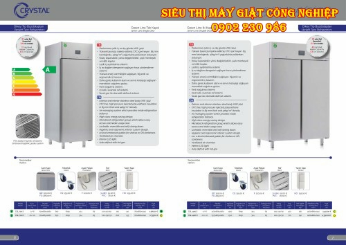 Tủ lạnh công nghiệp kiểu đứng dòng GREEN LINE