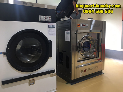 Máy giặt công nghiệp Hàn Quốc lắp đặt cho xưởng giặt