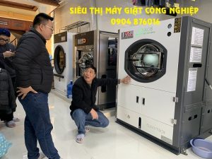 Lắp máy giặt công nghiệp cho xưởng giặt ở Điện Biên