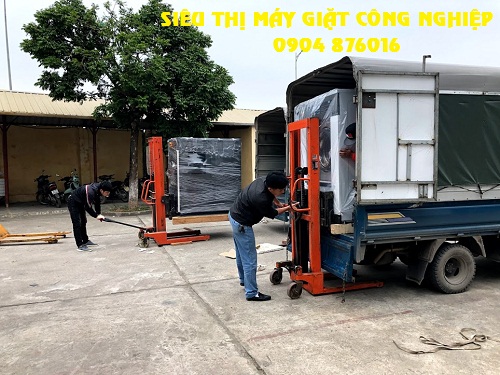 Lắp máy giặt sấy công nghiệp cho Bệnh Viện