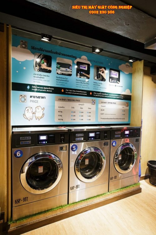 các mô hình giặt sấy tư phục vụ trên thế giới