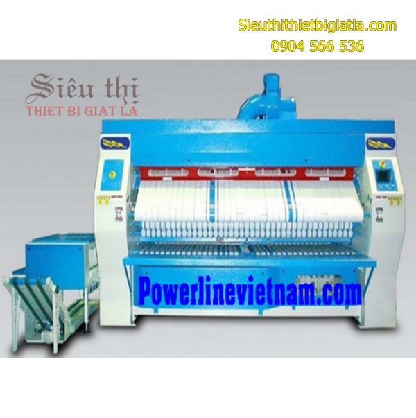 Máy là - gấp - xếp ga giường công nghiệp khổ 3 mét đường kính 600mm Powerline PSF-24120