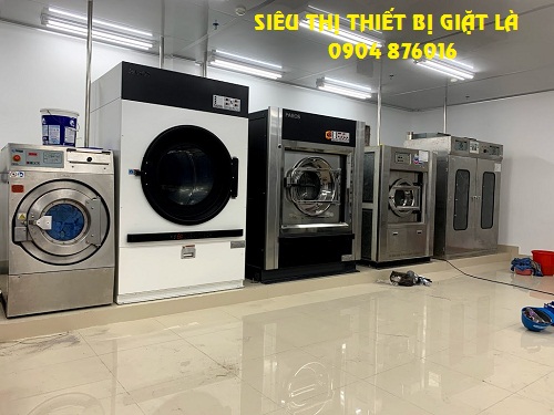 Phân phối thiết bị giặt sấy giày công nghiệp cho nhà máy ở Long An