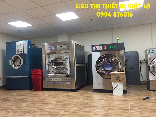 Phân phối thiết bị giặt sấy giày công nghiệp cho nhà máy ở Long An