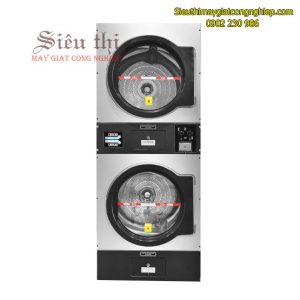 Máy sấy xếp chồng bỏ xu 15kg dùng điện HG-300Rx2T Cleantech