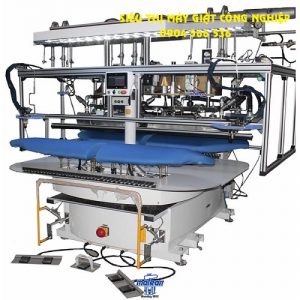 Máy là tạo form băng truyền cho mặt trước và mặt sau của áo MalKan KAR1011