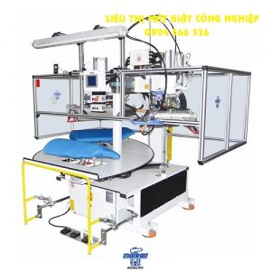Máy là tạo form băng truyền cho mặt trước và mặt sau của áo MalKan KAR1011SS