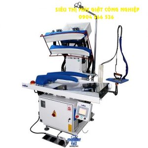 Máy là phần bên trong tay áo, tích hợp hệ thống nén khí, dạng dọc MalKan UPP28DIS1