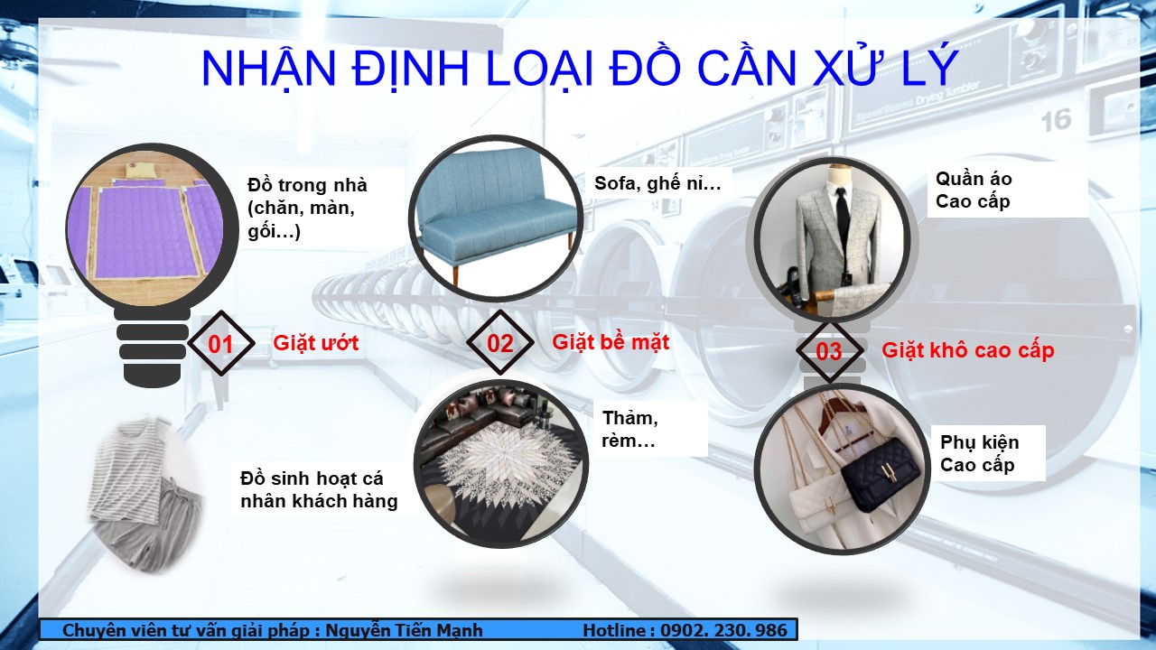 Các loại đồ vải có thể nhận giặt