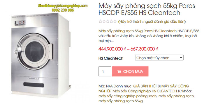 Máy Sấy Paros 50kg - Hàn Quốc, lý tưởng cho bệnh viện. Với khả năng 50kg, tiệt trùng chống nhiễm khuẩn, đảm bảo vải sạch khô cho môi trường y tế tối ưu