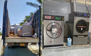 Toàn bộ máy giặt công nghiệp đều được nhập khẩu chính hãng