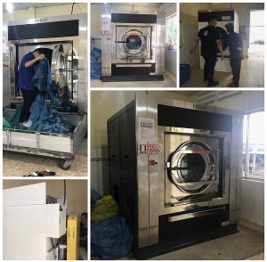 Máy giặt công nghiệp 100kg Cleantech 