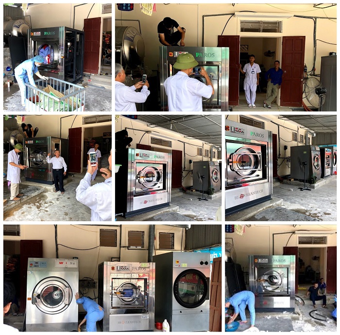Máy giặt sấy công nghiệp cho trung tâm bảo trợ xã hội