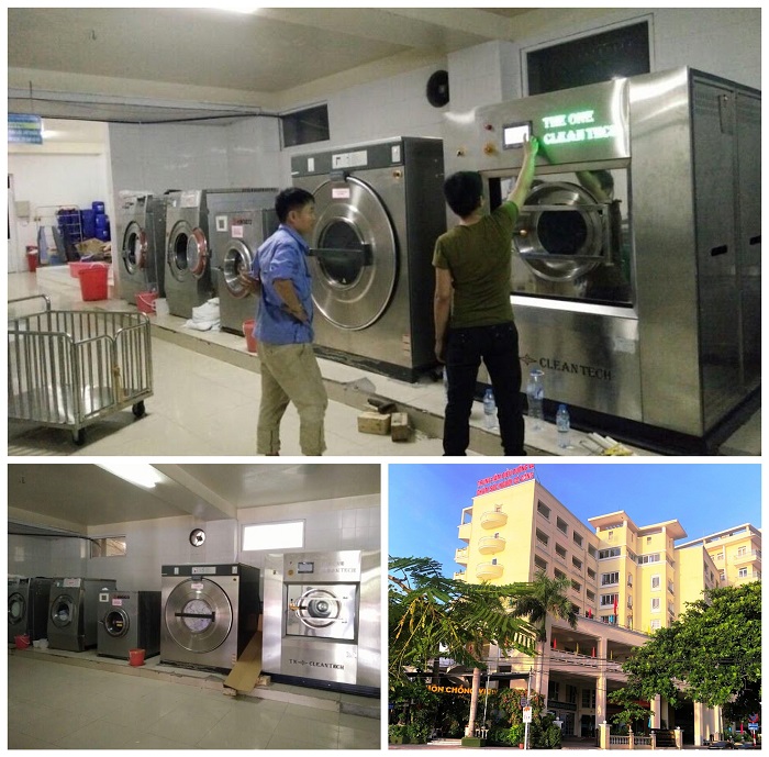 Máy giặt sấy công nghiệp cho trung tâm điều dưỡng