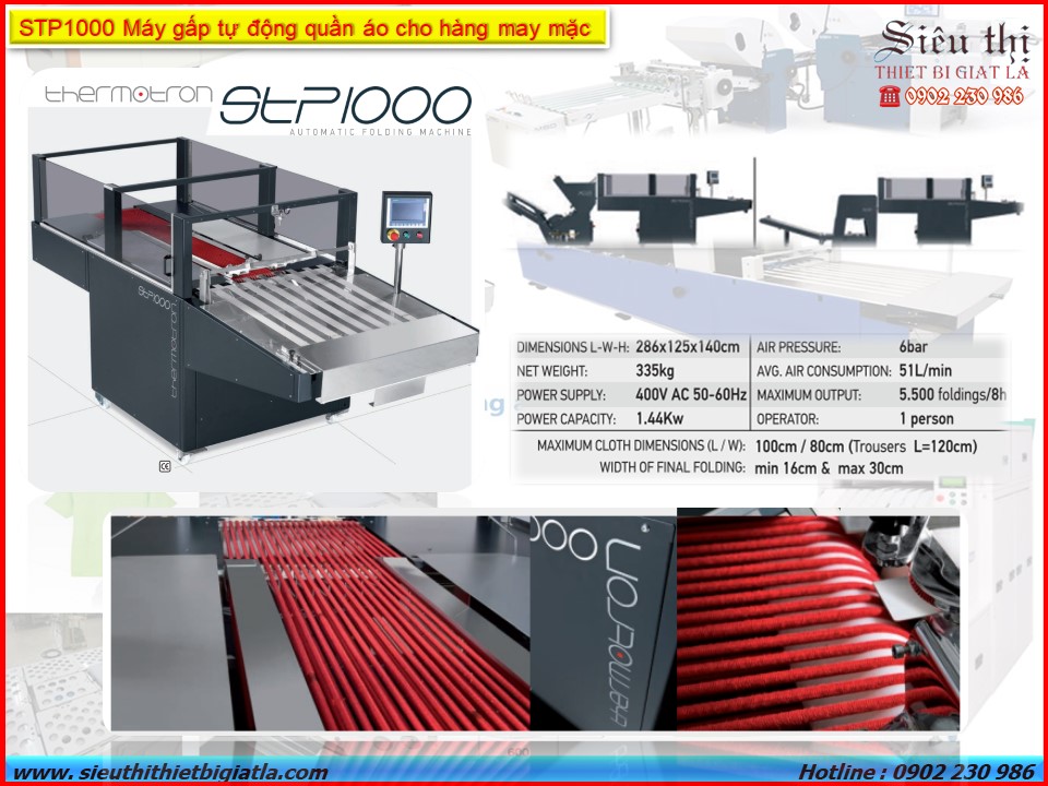 STP1000 Máy gấp tự động quần áo cho hàng may mặc
