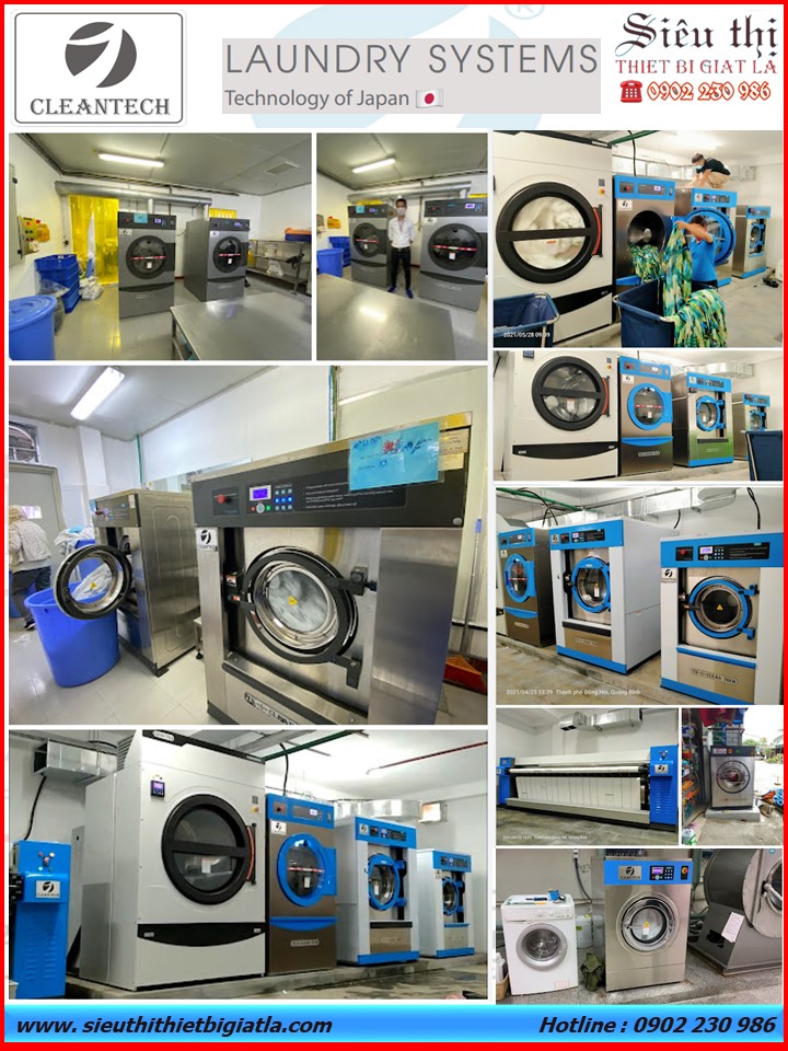 Lựa chọn máy giặt công nghiệp Cleantech cho khách sạn 80 - 50 phòng sử dụng máy giặt công suất 40kg