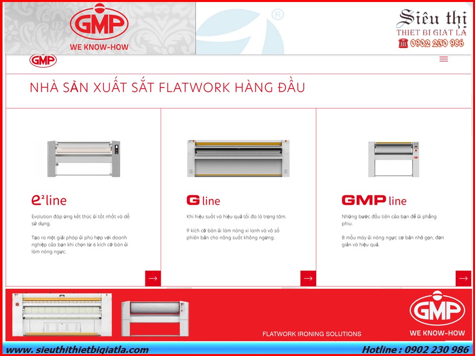 03 dòng sản phẩm của thiết bị máy là ga, là lô công nghiệp GMP