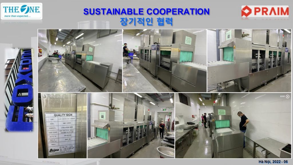 Siêu thị thiết bị giặt là cung cấp máy rửa khay bát công nghiệp cho nhà máy FOXCONN