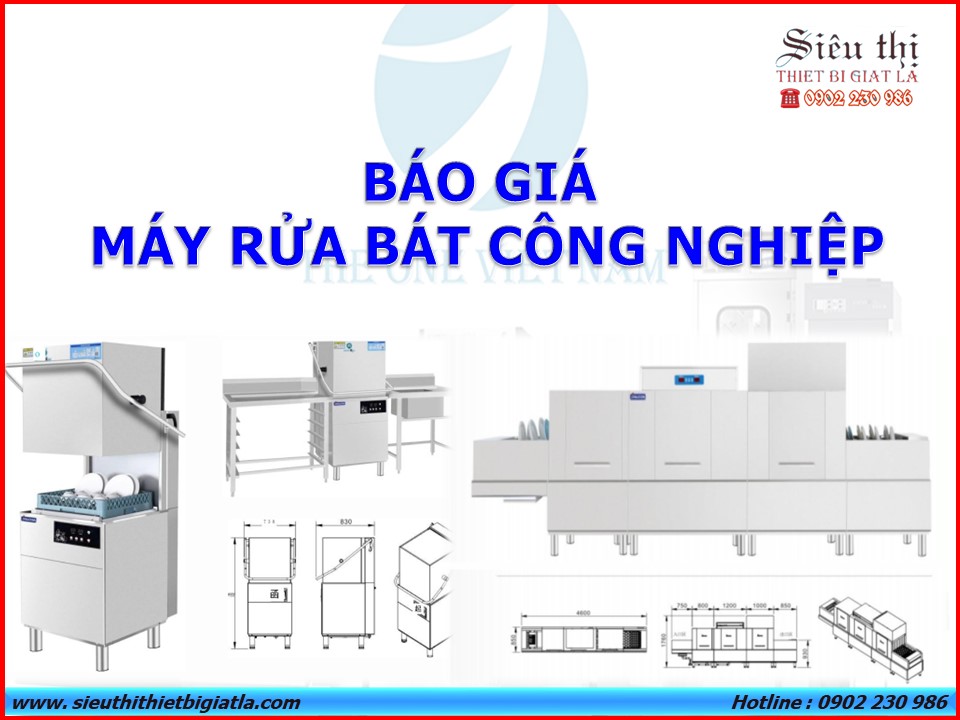 Báo Giá Máy Rửa Bát Công Nghiệp Loại Cửa Sập Và Băng Chuyền DXE Nhập Khẩu