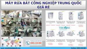 Máy rửa chén bát công nghiệp Trung Quốc giá rẻ