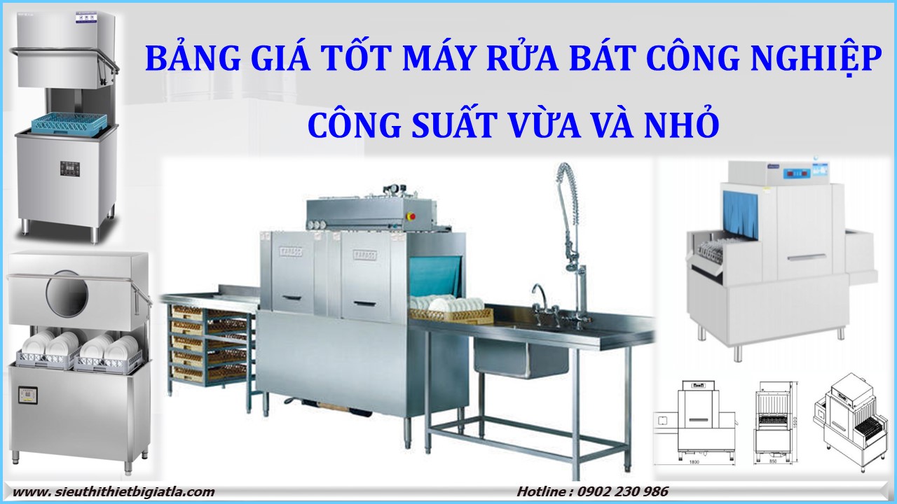 Máy rửa bát công nghiệp công suất vừa và nhỏ