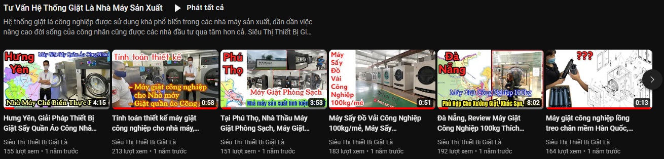 Máy giặt công nghiệp sử dụng cho hệ thống giặt là nhà máy sản xuất