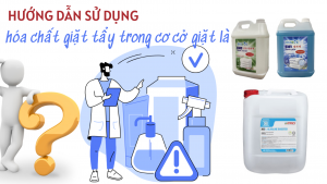 Sử dụng hóa chất giặt tẩy trong cơ cở giặt là