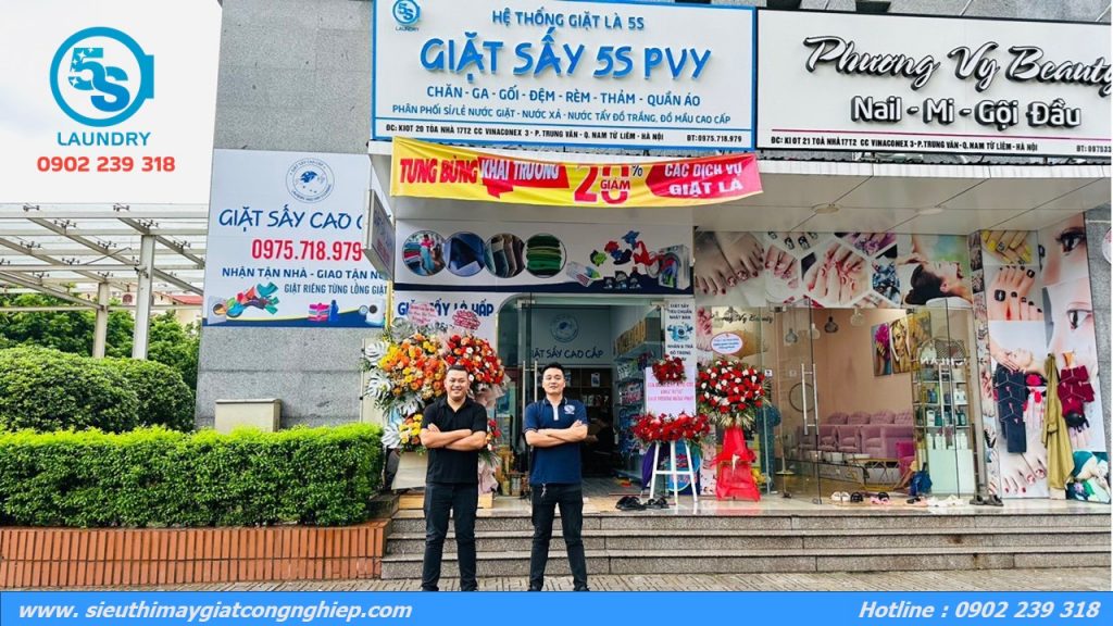 Cửa hàng giặt sấy 5S PVY thuộc hệ thống giặt là 5S