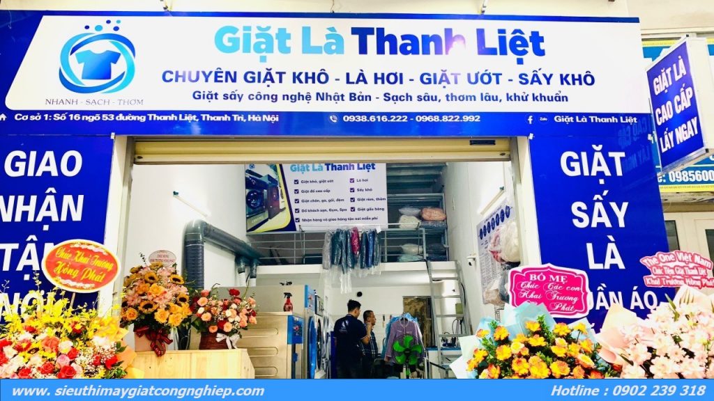 Hoàn thành lắp đặt chuỗi giặt là 5S Giặt Là Thanh Liệt.