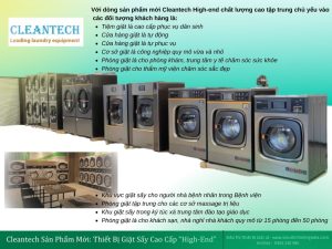 Cleantech Ra Mắt Sản Phẩm Mới: Thiết Bị Giặt Sấy Cao Cấp “High-End”