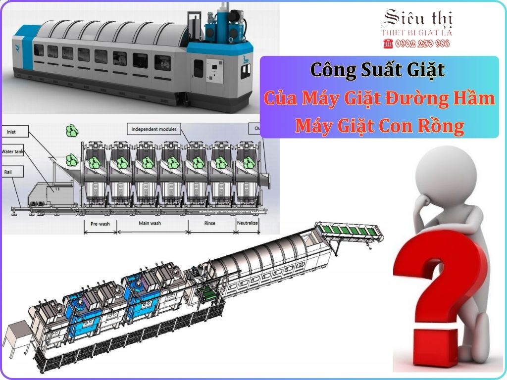 Công suất máy giặt đường hầm