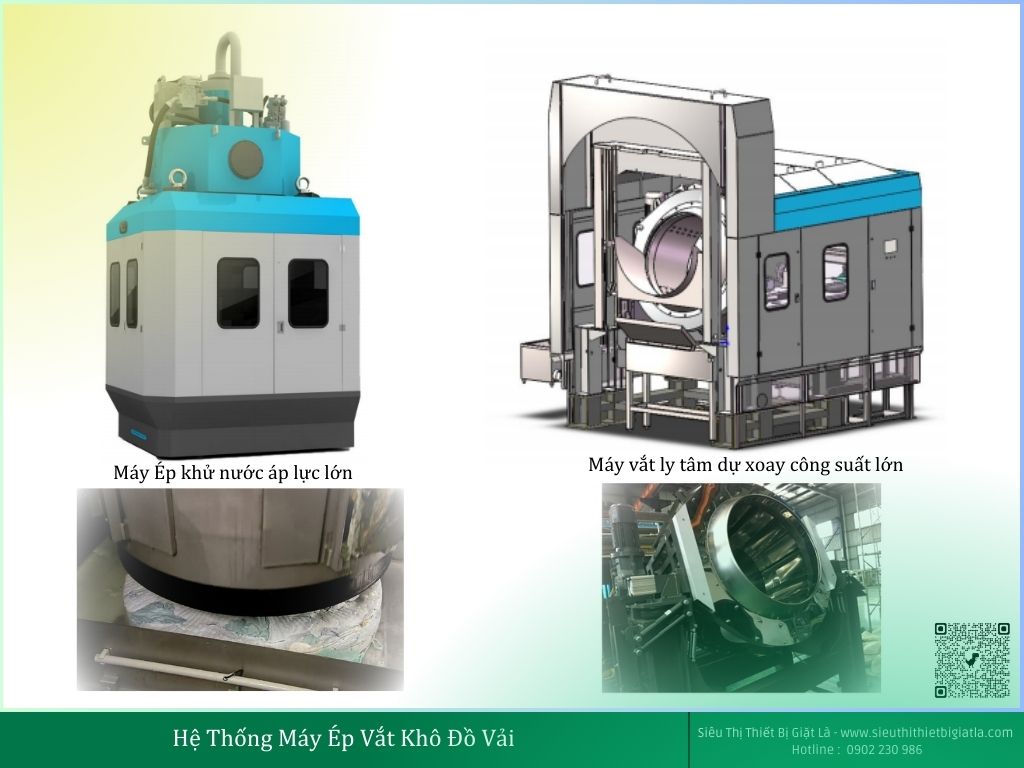 Hệ Thống Máy Ép Vắt Khô Đồ Vải