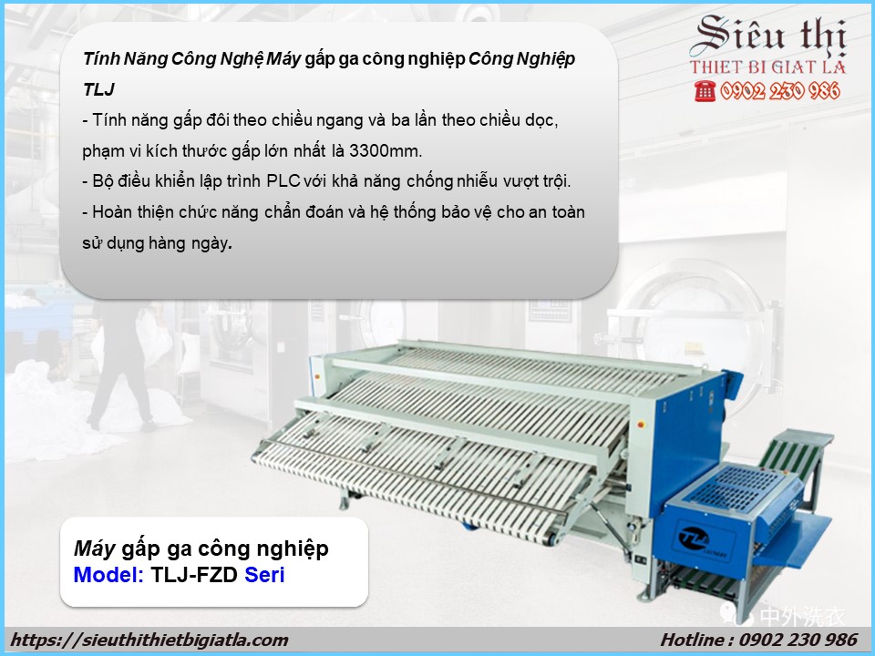 Máy gấp ga công nghiệp TLJ Laundry