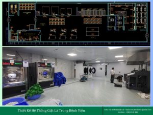 Thiết kế phòng giặt là Bệnh Viện Quốc tế