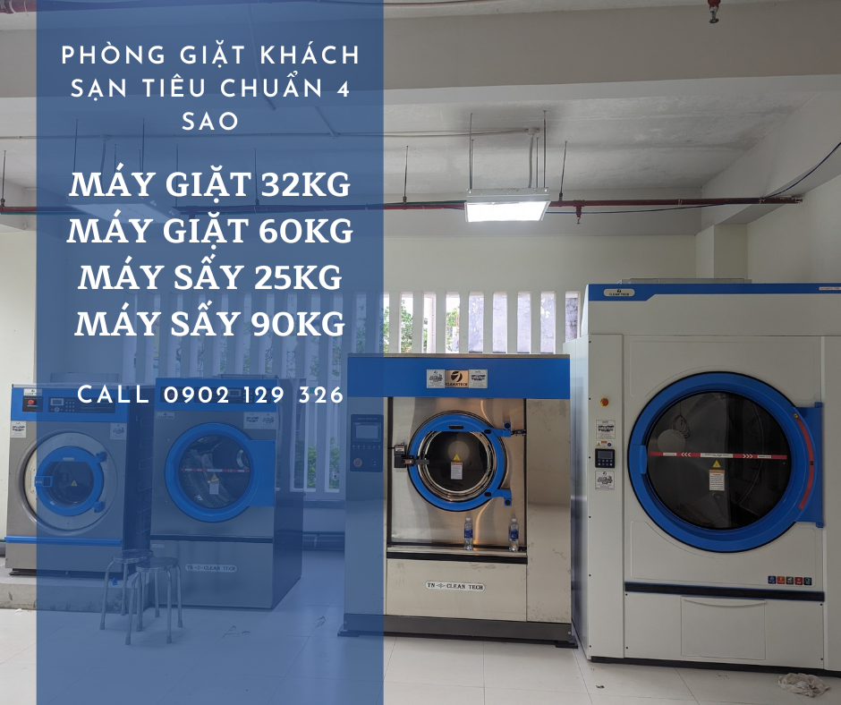 Phòng giặt sấy tiêu chuẩn khách sạn 4 sao