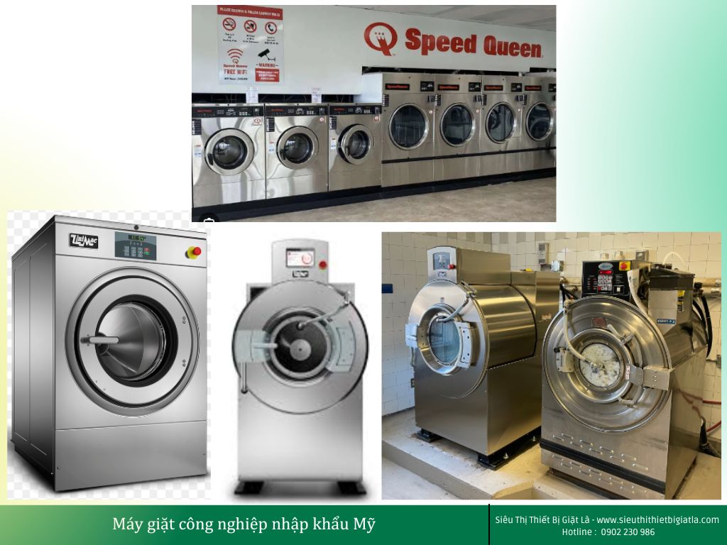 Máy giặt công nghiệp nhập khẩu Mỹ