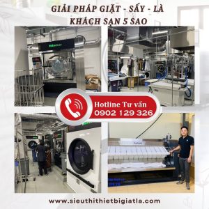Cung cấp giải pháp thiết bị giặt - sấy -là công nghiệp cho khách sạn, resort sao