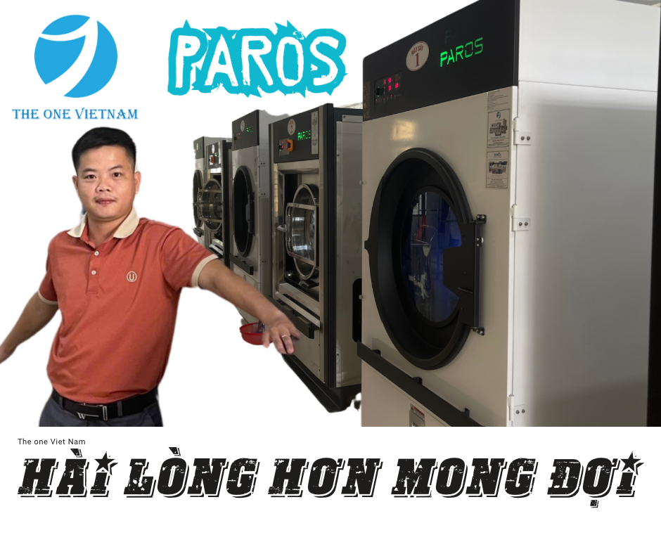 Máy giặt sấy công nghiệp PAROS – Nồi đồng cối đá