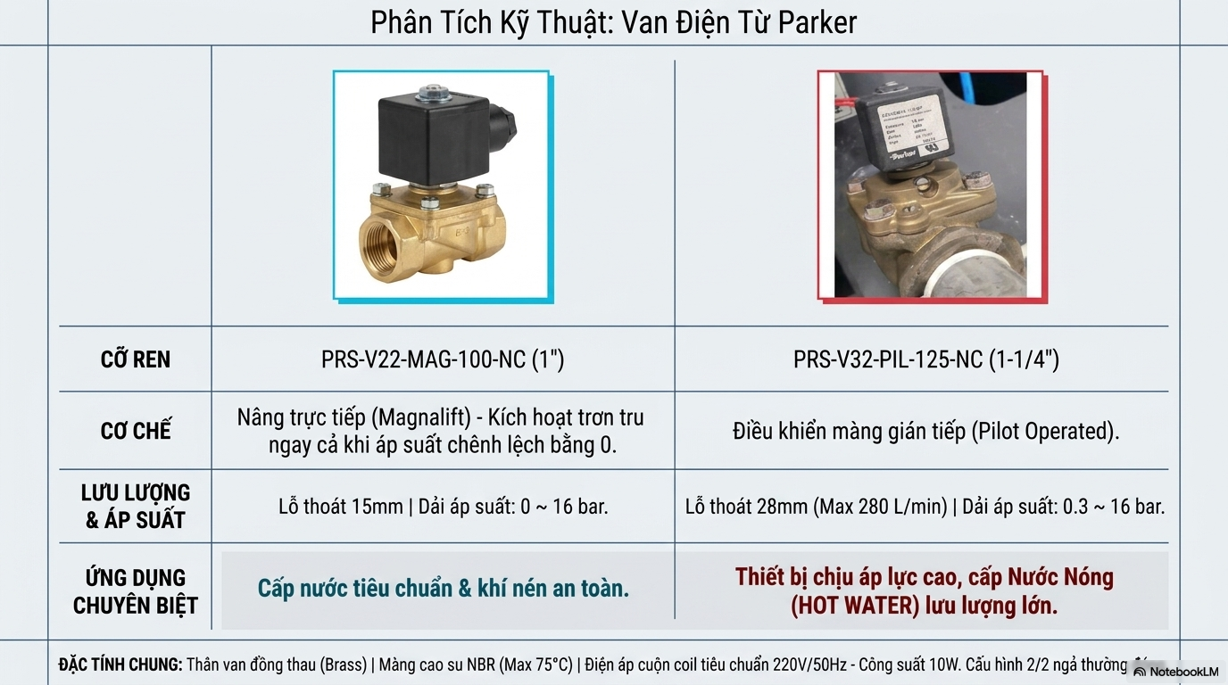 Van điện từ máy giặt Paros Phòng Sạch