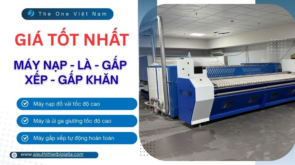 Báo Giá Hệ Thống Nạp – Là – Gấp Xếp Tự Động 2025 cho Khách Sạn & Xưởng Giặt