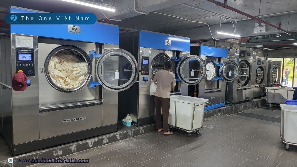 Máy giặt công nghiệp Cleantech cho khách sạn