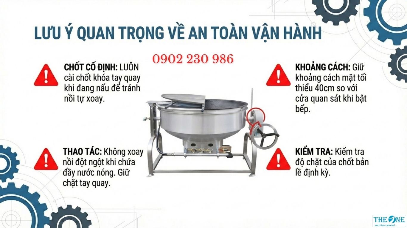 Lưu ý sử dụng nồi hầm xoay đa năng Hwashin